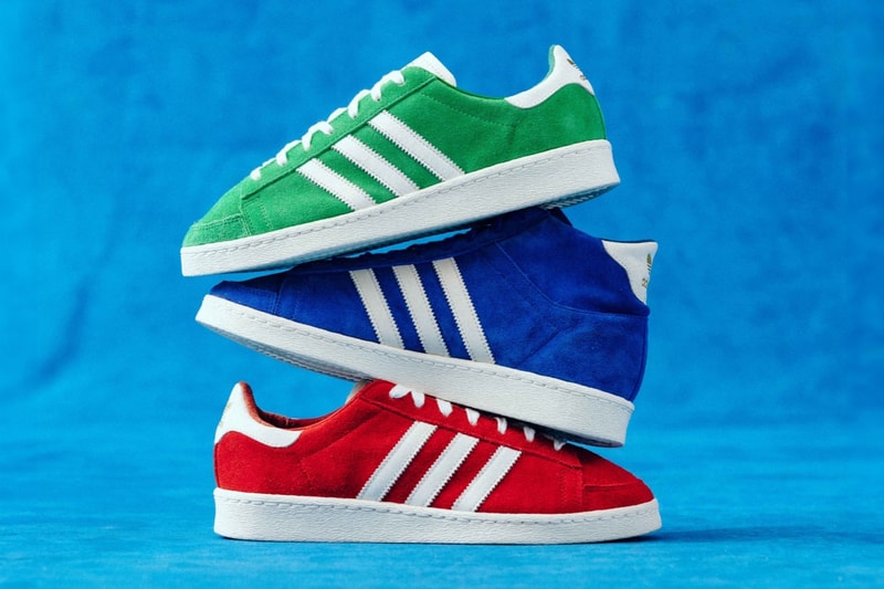 adidas jabbar suede pack high low top blue red green throwback basketball sneakers kareem official release date info photos price store list buying guide