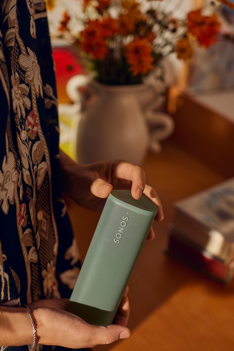 sonos house of sound sole dxb 2024 roam speaker ace headphones noise cancelling listening experience conversations tech olive wave sunset colorways