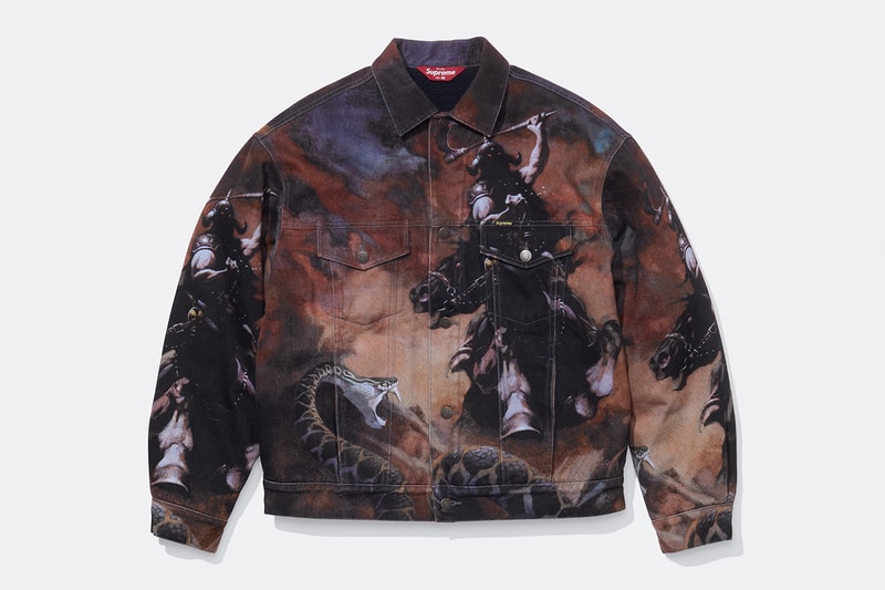 Supreme x Frank Frazetta Fall 2024 Collaboration 1970s warrior women warlocks beasts kingdoms ec comics titles buck rogers covers carter of mars 