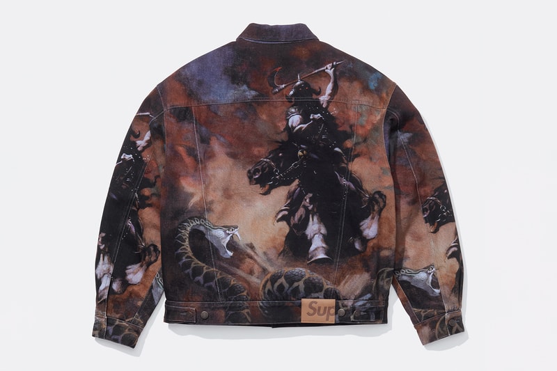 Supreme x Frank Frazetta Fall 2024 Collaboration 1970s warrior women warlocks beasts kingdoms ec comics titles buck rogers covers carter of mars 