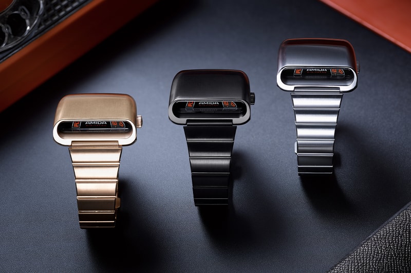 AMIDA Digitrend Watch Steel Black Gold Editions Release Info