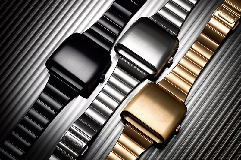 AMIDA Digitrend Watch Steel Black Gold Editions Release Info