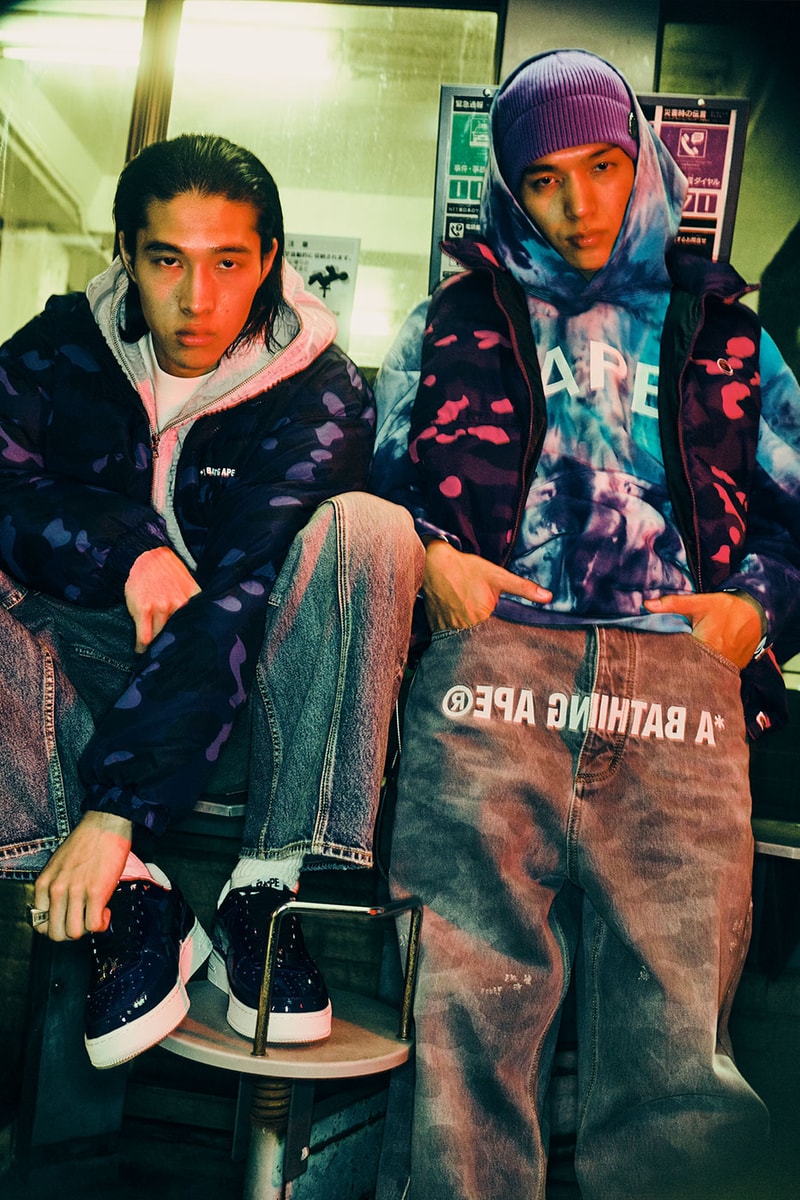 BAPE "Step into the Night" CAMO Collection BAPE STA ICON Sneaker Release Info 