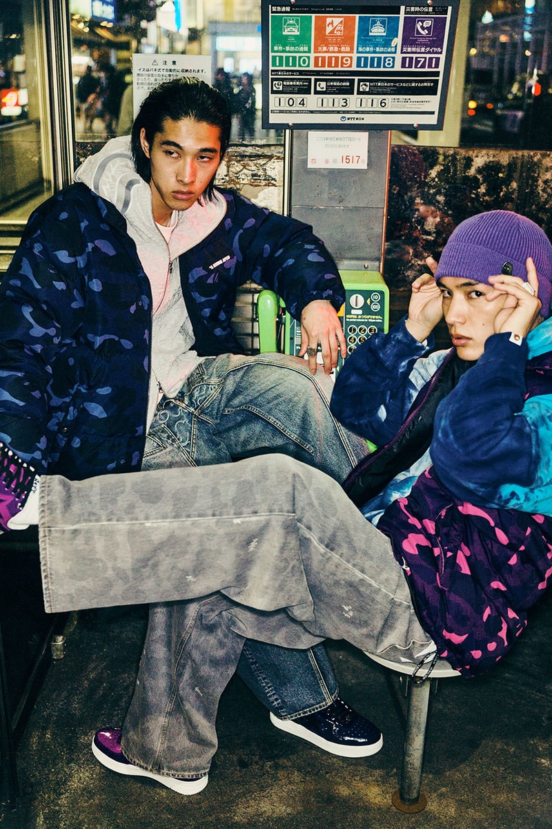 BAPE "Step into the Night" CAMO Collection BAPE STA ICON Sneaker Release Info 