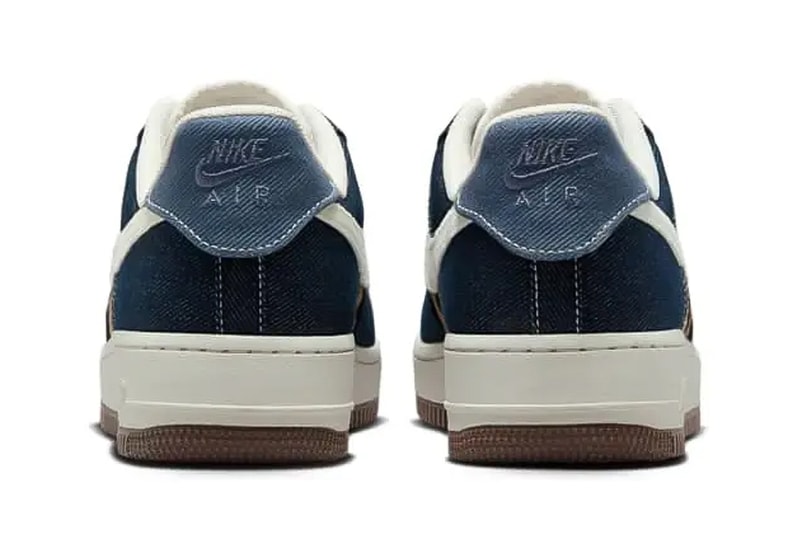 Official Look at the Nike Air Force 1 Low "Cheetah/Blue Denim" IB3674-400 Blue Void/Sail-Baroque Brown mohair suede denim 