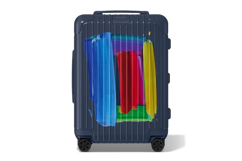 rimowa ptolemy mann essential suitcase collection navy brushstrokes painter artist limited 1000 official release date info photos price store list buying guide