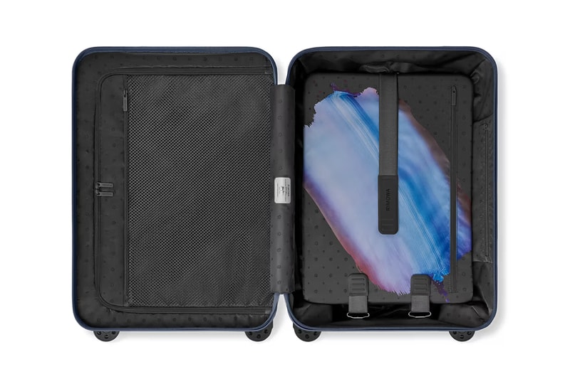 rimowa ptolemy mann essential suitcase collection navy brushstrokes painter artist limited 1000 official release date info photos price store list buying guide