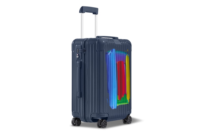 rimowa ptolemy mann essential suitcase collection navy brushstrokes painter artist limited 1000 official release date info photos price store list buying guide