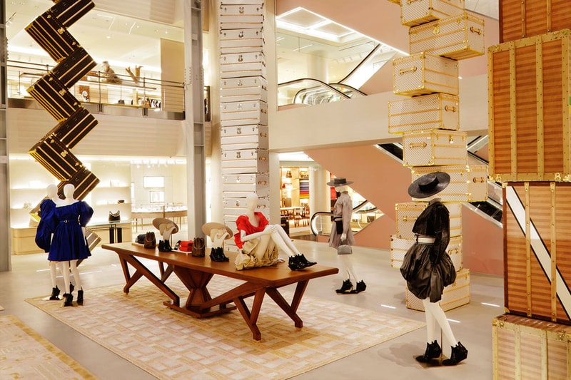 Louis Vuitton's New 57th Street NYC Store OMA Shohei Shigematsu Installation Info 