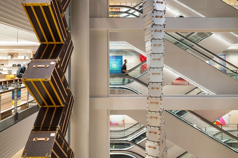 Louis Vuitton's New 57th Street NYC Store OMA Shohei Shigematsu Installation Info 
