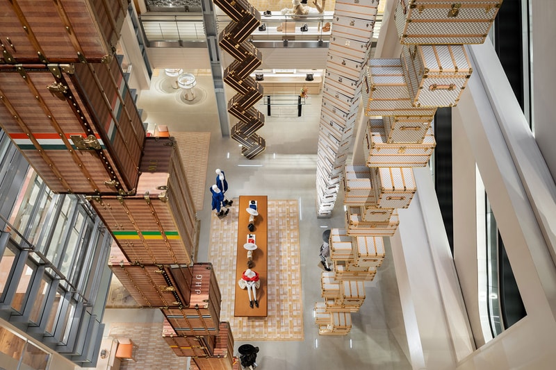 Louis Vuitton's New 57th Street NYC Store OMA Shohei Shigematsu Installation Info 