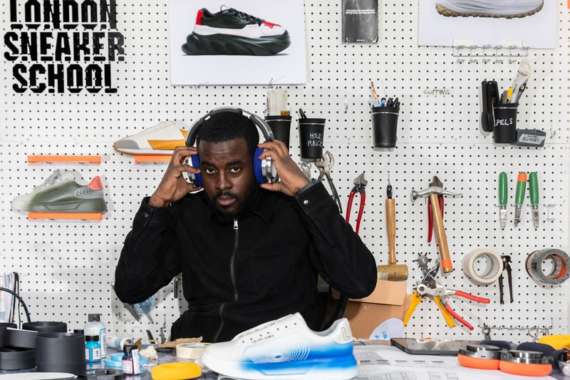 dyson ontrac atelier london covent garden sneaker school customization headphones footwear pop-up workshop december 2024 neal street 