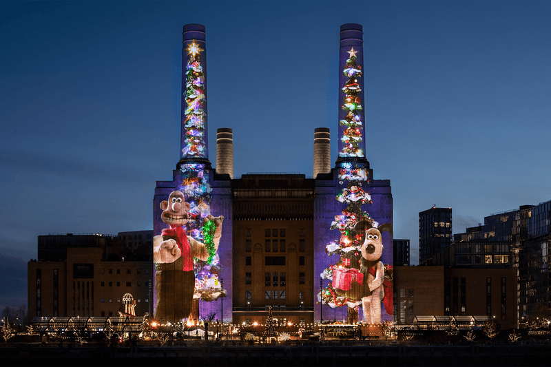 Aardman Brings 'Wallace & Gromit' to Life in London with a New Short Film Shot on iPhone Christmas battersea power station london
