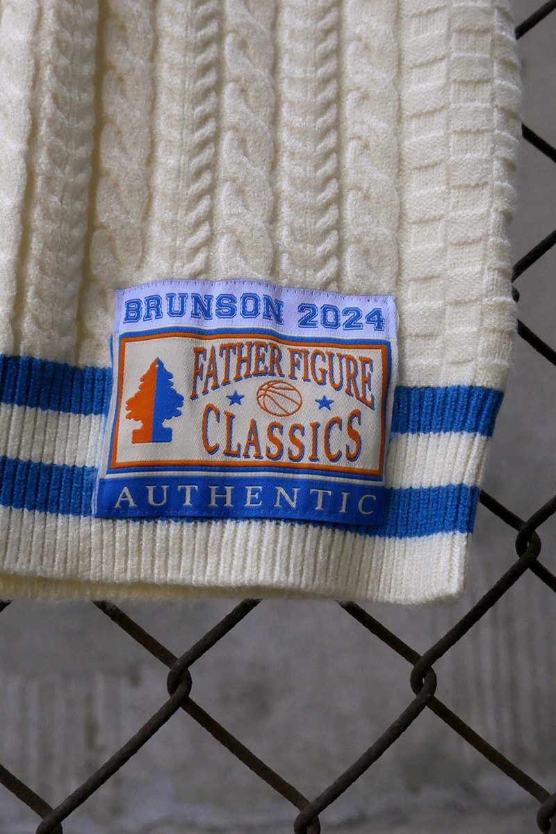 Father Figure Flexes Its Hometown Pride With Knit Knicks Jerseys release info price drop flip new york city brooklyn nyc popup market	