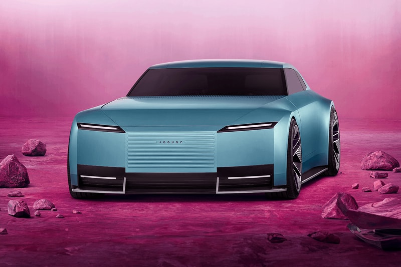 jaguar type 00 electric concept car announcement new logo information  details revealed  miami art basel