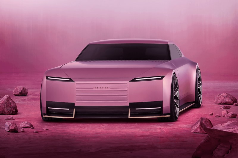 jaguar type 00 electric concept car announcement new logo information  details revealed  miami art basel