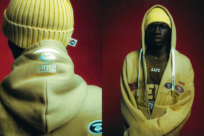 AAPE × Капсульная коллекция НФЛ Полная версия Лас-Вегас Рейдерс Грин Бэй Пэкерс Нью-Ингленд Пэтриотс Сан-Франциско 49ers