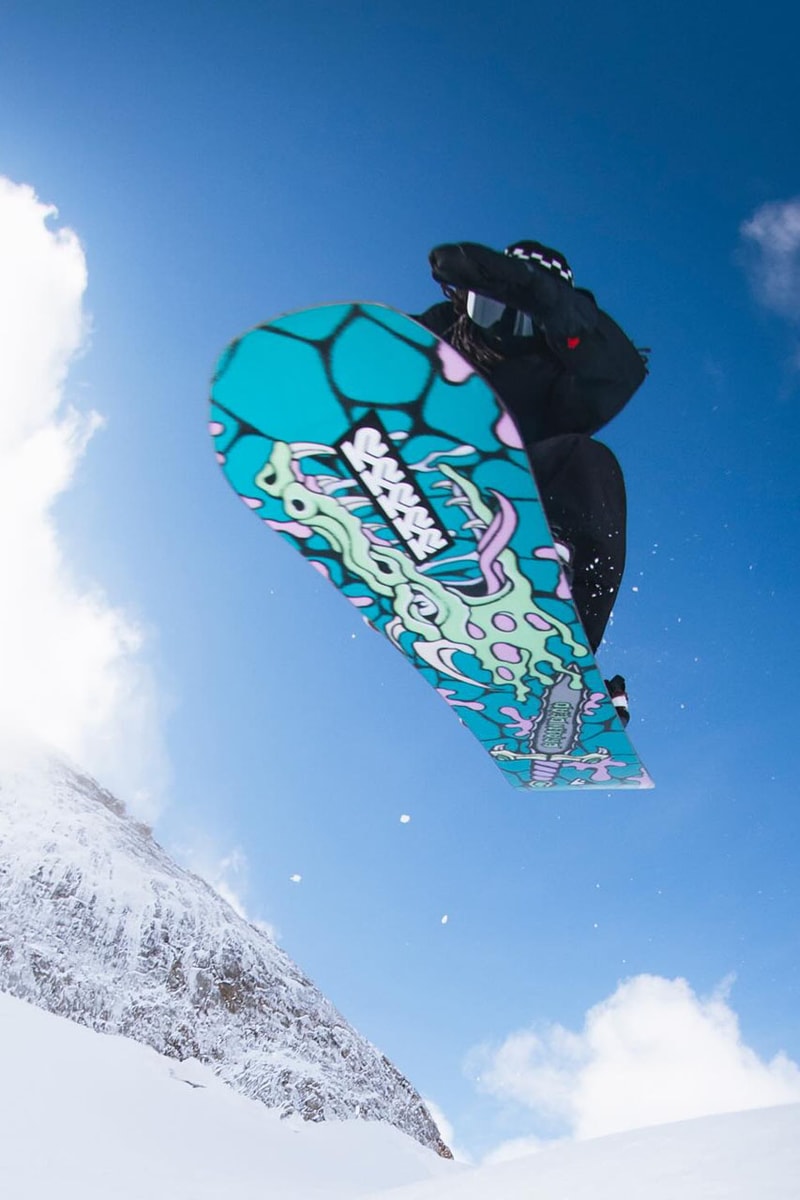 Brain Dead Hits the Slopes With K2 Snowboarding Skis Revolver ski mountain winter cold boots release info price california kyle ng 