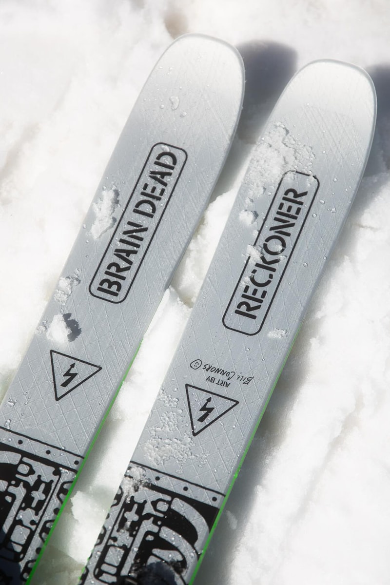 Brain Dead Hits the Slopes With K2 Snowboarding Skis Revolver ski mountain winter cold boots release info price california kyle ng 