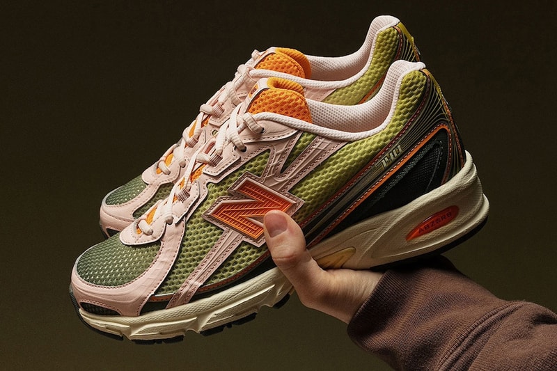 First Look at the CNCPTS x New Balance 740 Collaboration asics green orange mesh dad shoe sneakers