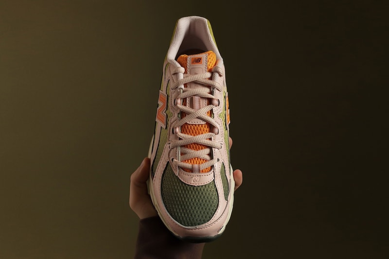 First Look at the CNCPTS x New Balance 740 Collaboration asics green orange mesh dad shoe sneakers