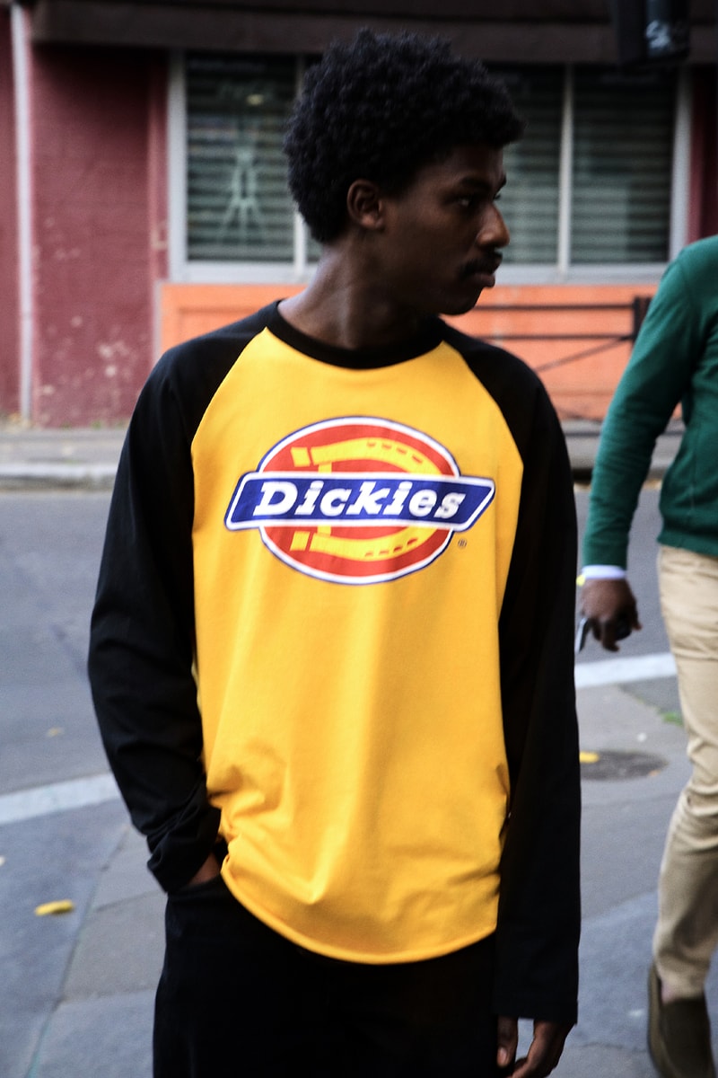 Supreme x Dickies Fall 2024 Collaboration Hooded Leather Work Jacket, Hooded Work Jacket, L/S Polo, L/S Top, Hooded Sweatshirt, Flannel Lined Overall and Flannel Lined Cargo Pant