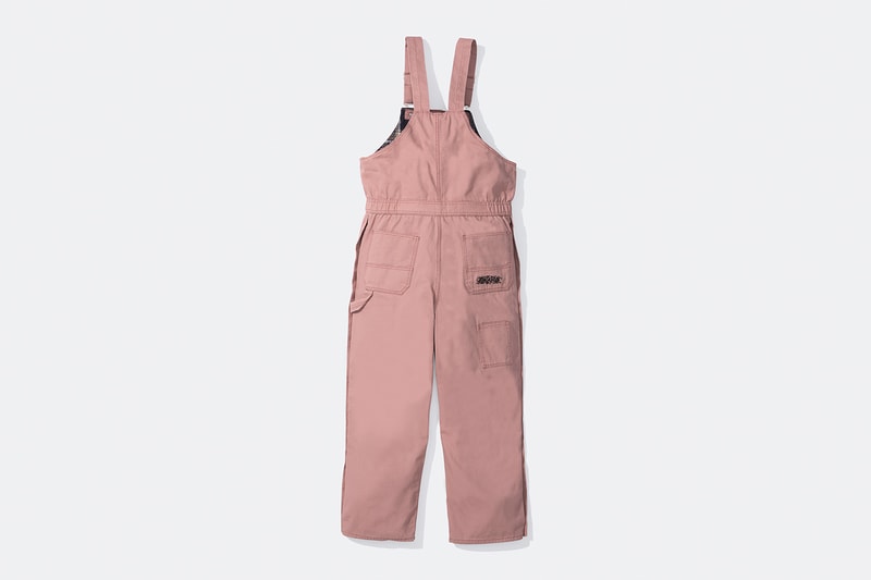 Supreme x Dickies Fall 2024 Collaboration Hooded Leather Work Jacket, Hooded Work Jacket, L/S Polo, L/S Top, Hooded Sweatshirt, Flannel Lined Overall and Flannel Lined Cargo Pant