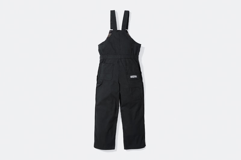 Supreme x Dickies Fall 2024 Collaboration Hooded Leather Work Jacket, Hooded Work Jacket, L/S Polo, L/S Top, Hooded Sweatshirt, Flannel Lined Overall and Flannel Lined Cargo Pant