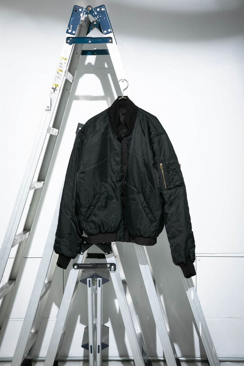 Comme des Garçons Reworks Alpha Industries' MA-1 Jacket collab flight bomber jacket release info price cdg play homme