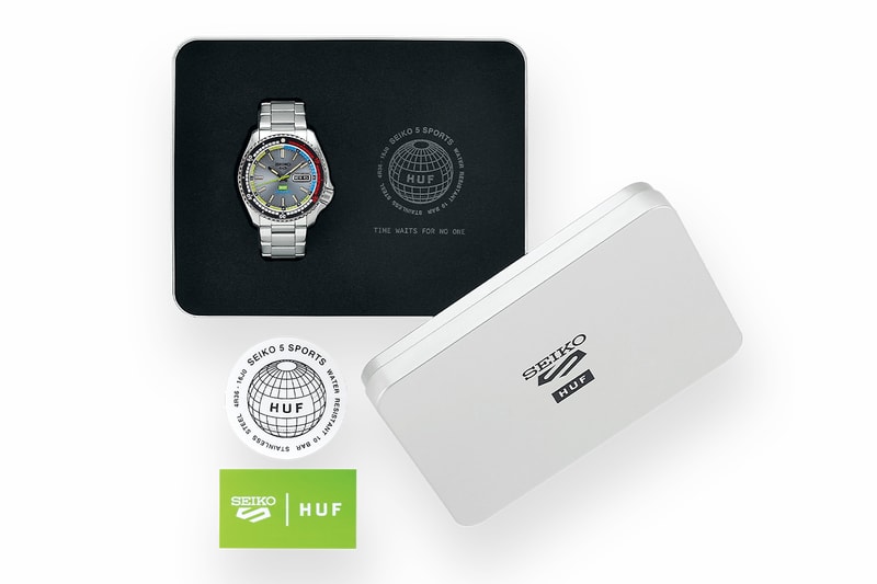 HUF x Seiko 5 Sports SRPL33K1 Watch Collaboration Release Info