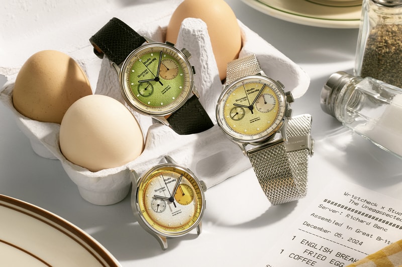 Wristcheck x Studio Underd0g "The Uneggspected Series" Limited-Edition Collection B0iled Egg Fried Egg R0tten Egg Generation 3 01SERIES chronographs Release Info