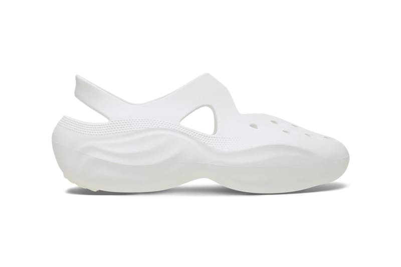 white yeezy crocs