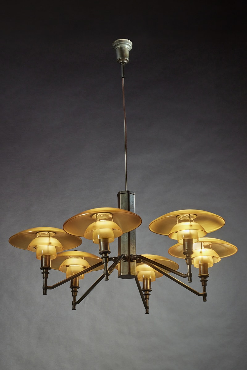 Sotheby's Important Design Sale Rare Louis Poulsen Lamps Designed By Poul Henningsen PH Spiral Pendant ”The House of The Day After Tomorrow" Artichoke Pendant  PH 2/2 Piano Lamp Highlights