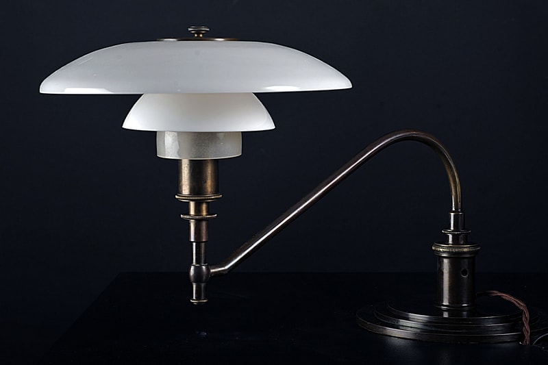 Sotheby's Important Design Sale Rare Louis Poulsen Lamps Designed By Poul Henningsen PH Spiral Pendant ”The House of The Day After Tomorrow" Artichoke Pendant  PH 2/2 Piano Lamp Highlights