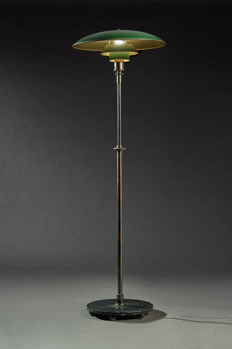 Sotheby's Important Design Sale Rare Louis Poulsen Lamps Designed By Poul Henningsen PH Spiral Pendant ”The House of The Day After Tomorrow" Artichoke Pendant  PH 2/2 Piano Lamp Highlights