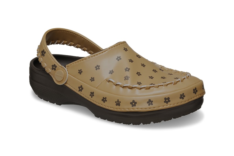 Story mfg. Releases Eco-Friendly Crocs Collaboration conscious faux leather upper slip-on timeless dna brands clog espresso rich brown tone 