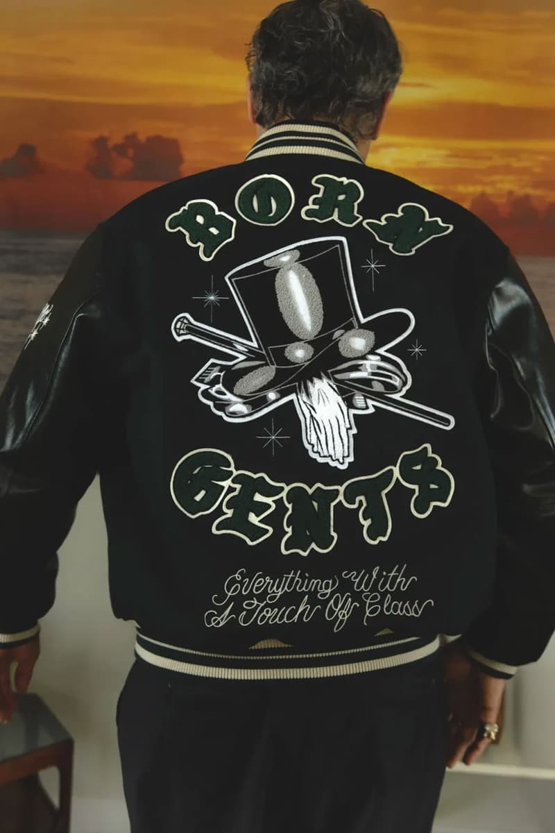 Совместный выпуск капсульной капсулы Born X Raising и Union LA Deliver a Distinguished "Born Gents" Журнал Анджелес Сэди Хокинс в куртке Криса Гиббса, Калифорния