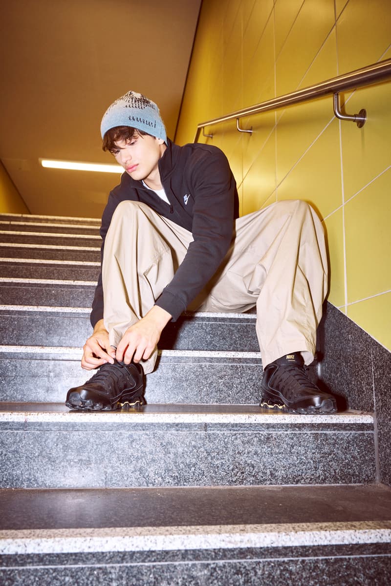 deichmann nike reax initiator y2k sneakers campaign it's on us beige Giuliano Poplawski Emily Gretel collection berlin 