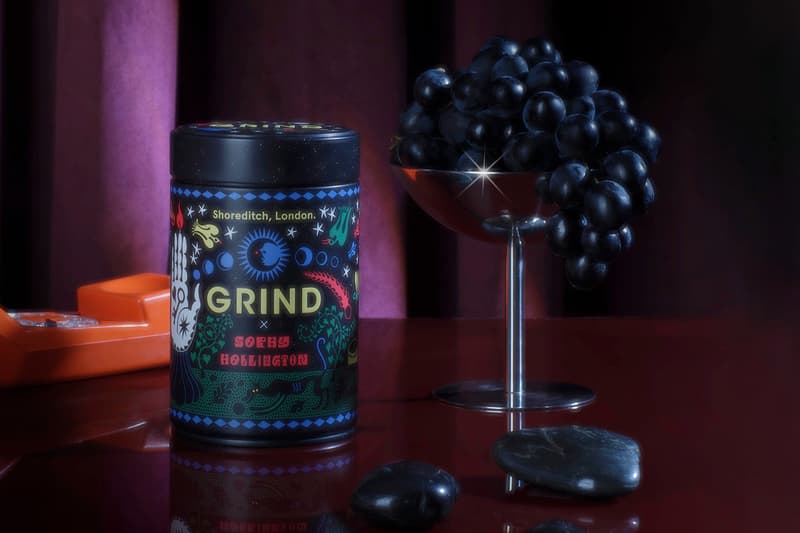 Grind x Sophy Hollington Limited Edition Collection Collaboration coffee tin Release Info