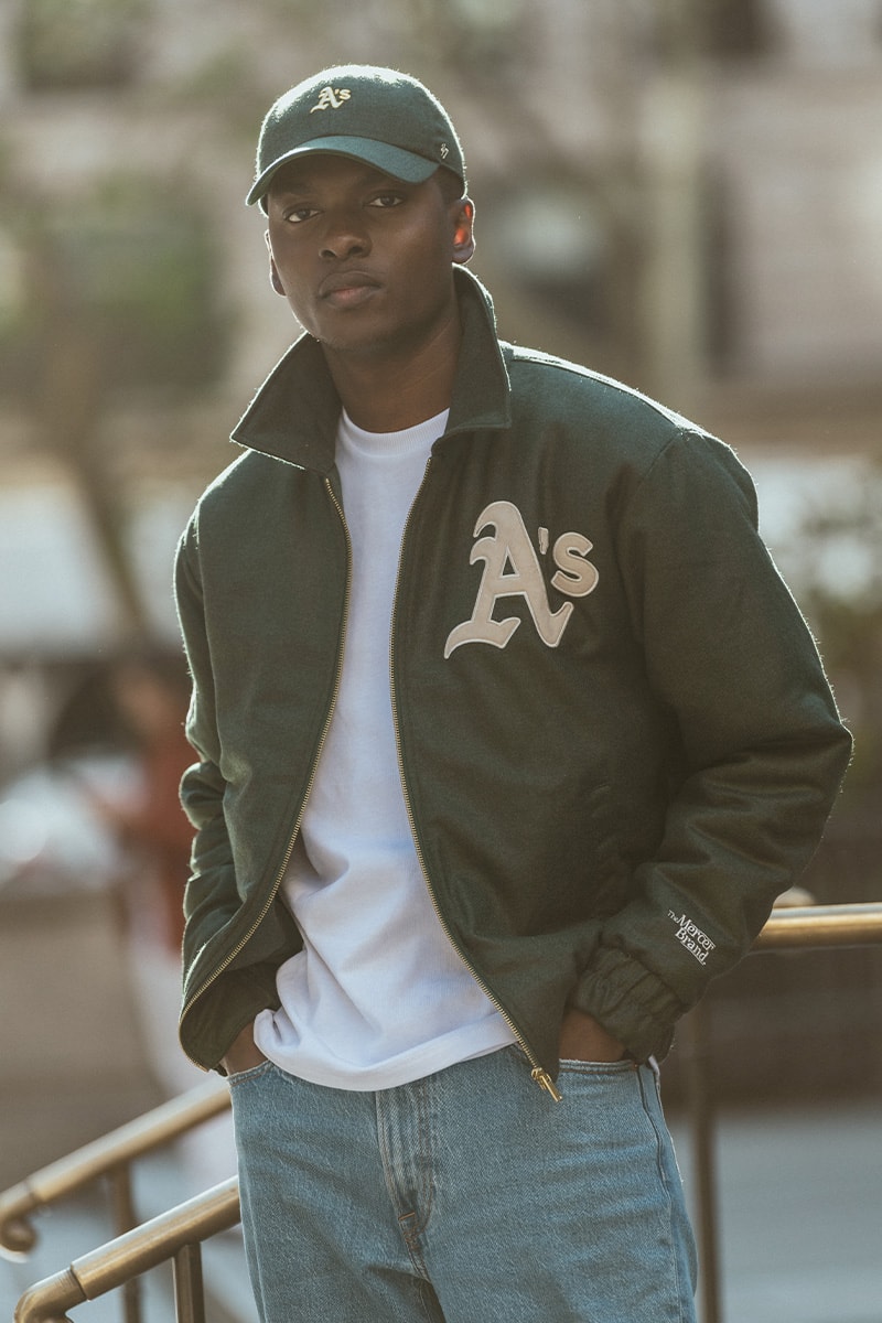 Mercer Amsterdam x MLB '47 Capsule Collaboration collection Loro Piana New York Yankees Chicago White Sox Oakland A’s Los Angeles Dodgers New York Mets Info