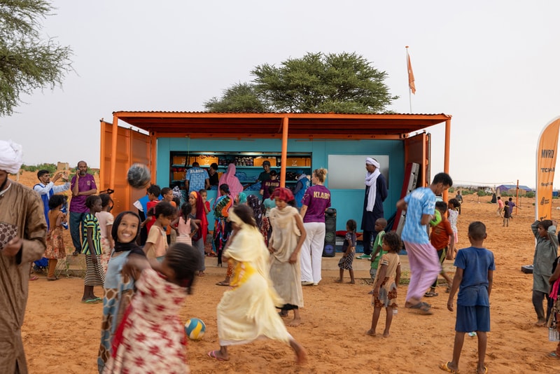 MVRDV KLABU Sports Club Shipping Container for Refugee Camps