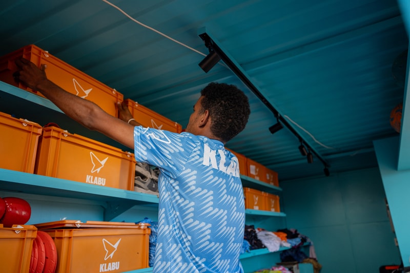 MVRDV KLABU Sports Club Shipping Container for Refugee Camps