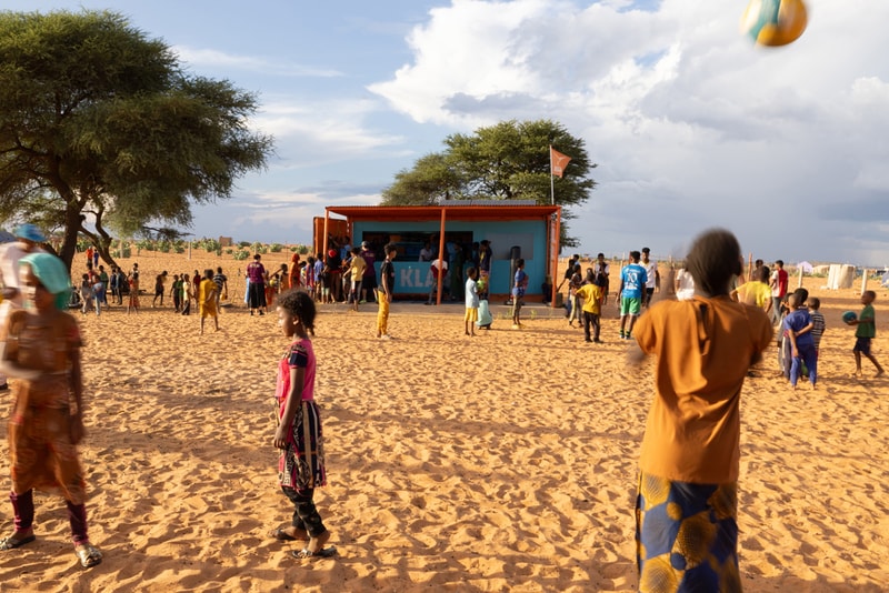 MVRDV KLABU Sports Club Shipping Container for Refugee Camps