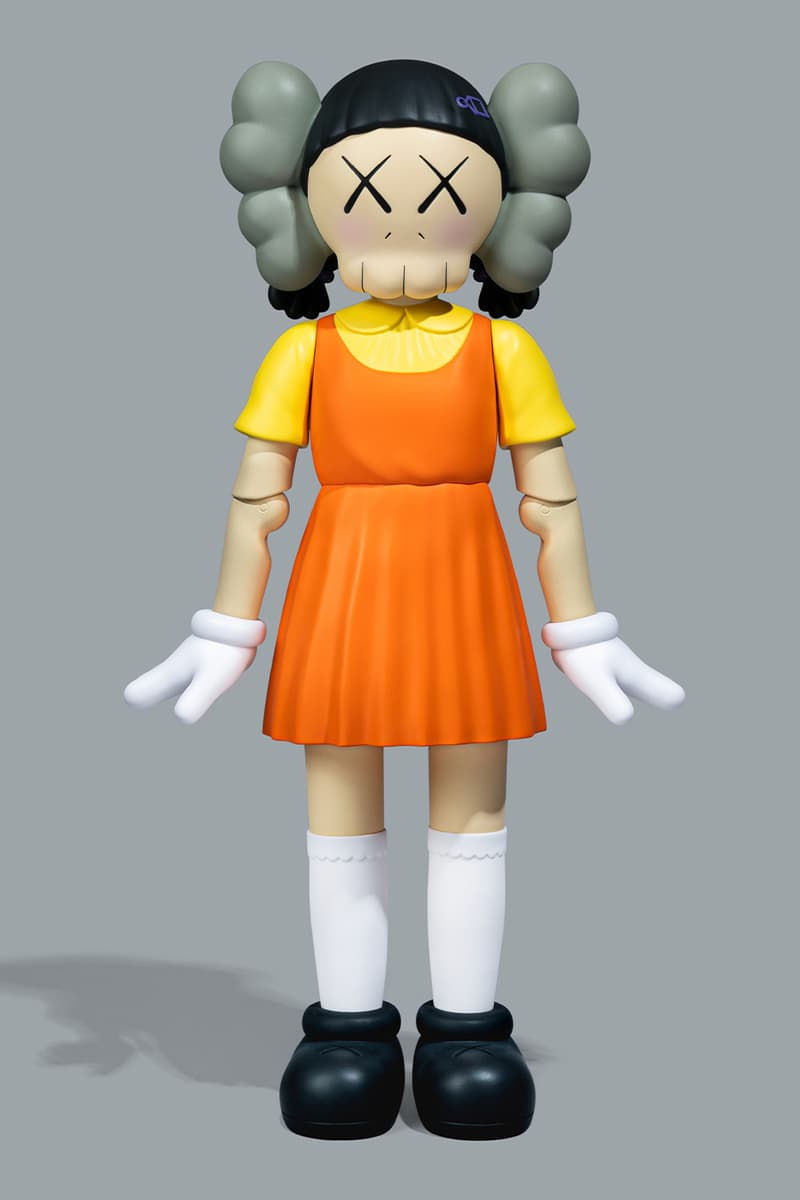KAWS Reinterprets "Young-Hee" Character To Celebrate 'Squid Game' Season 2 Premier kaws companion