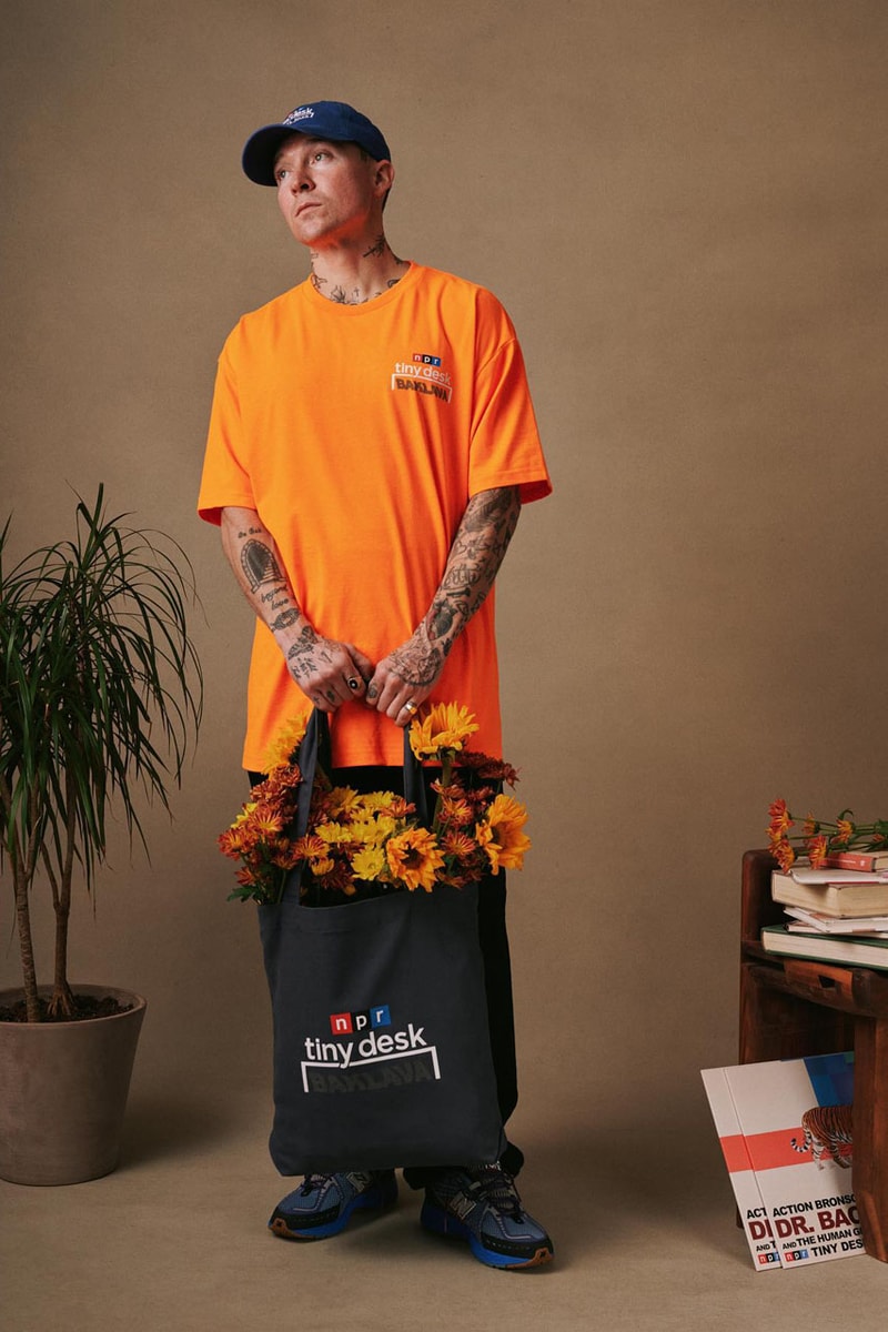 Action Bronson Partners with NPR Music To Cement The Legacy of his 'Tiny Desk' Performance collab capsule release info music baklava Human Growth Hormone Dr. Bachlava colorway price record