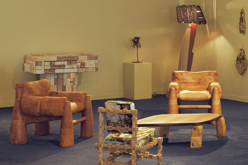 Sam Klemick Wooden Bell Chair Objective Gallery Design Miami Exhibition