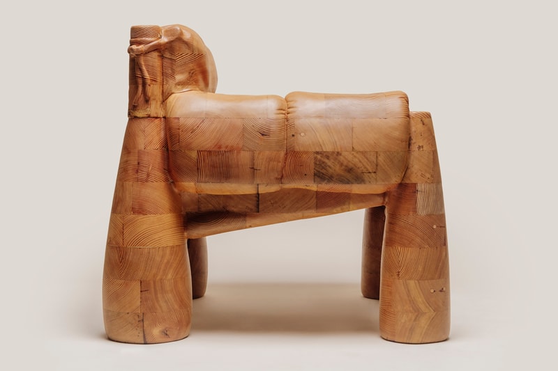 Sam Klemick Wooden Bell Chair Objective Gallery Design Miami Exhibition