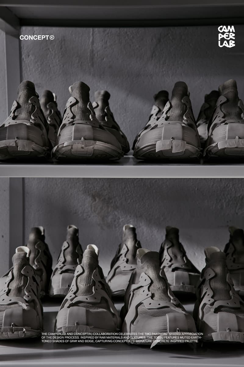 CONCEPT(K) CAMPERLAB Stone Grey Tossu Sneaker Release Information