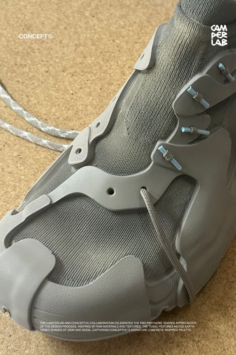 CONCEPT(K) CAMPERLAB Stone Grey Tossu Sneaker Release Information