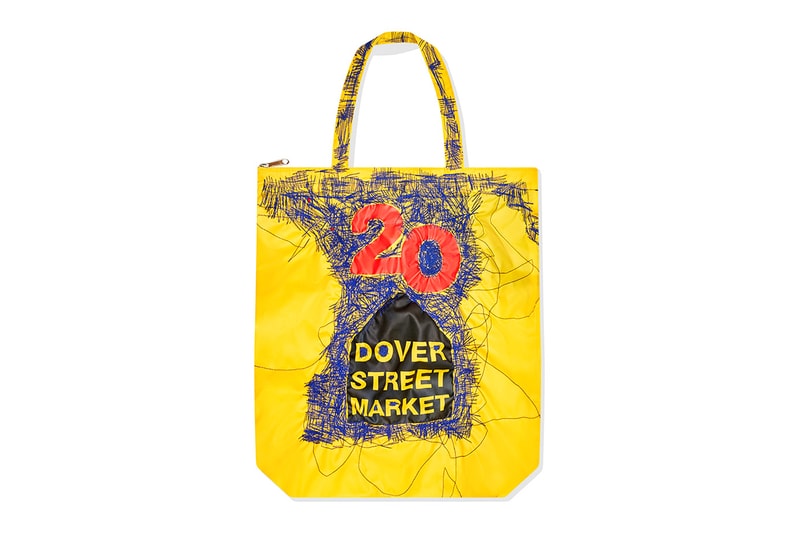 Dover Street Market Celebrates 20 Years With Customized T-Shirts and Totes asap nast bao bape bottega veneta brain dead cactus plant flea market clot chrome hearts craig green cav empt cecilie bahnsen denim tears karl jjjjound jordan fka twigs erl our legacy palace nike kim jones kiko kostadinov sacai simone rocha verdy wales bonner stone island stussy